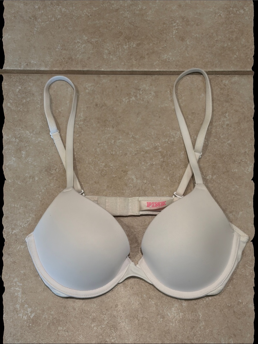 PINK Victoria’s Secret white bra underwire 34A